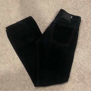 Women’s Silver Black Corduroy Pants, Size 28/32
